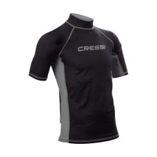 Футболка из лайкры с коротким рукавом cressi rash guard муж. черная