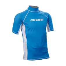 Футболка из лайкры с коротким рукавом cressi rash guard муж. синяя